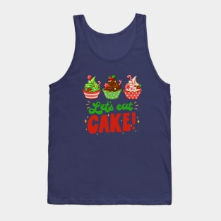 Christmas Let's Eat Cake Lover Gift Tank Top